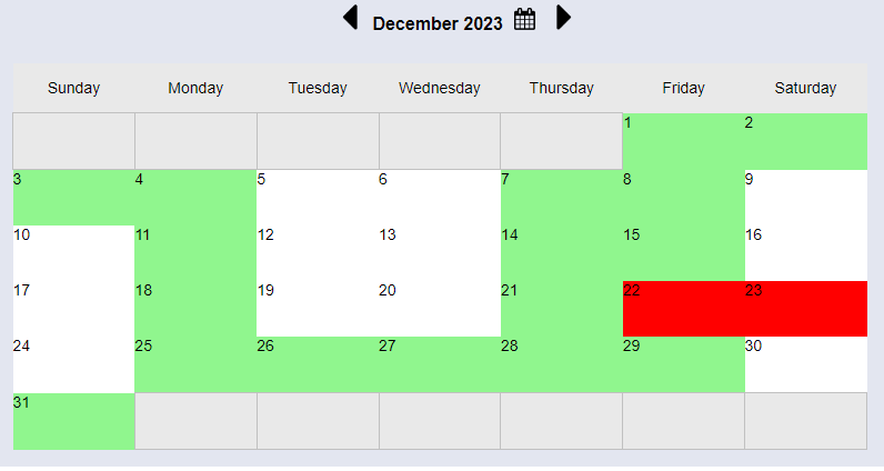 holiday scheduling with preferences